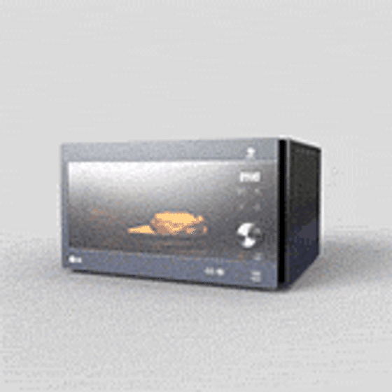 Stylish Low-Poly Microwave 3D model