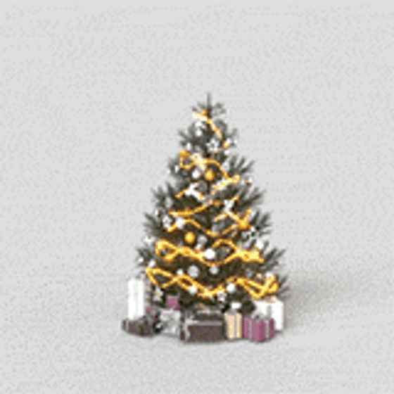 Dynamic Christmas Tree 3D Model for Festive Decor