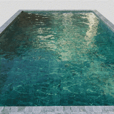 Enchanting Blue Oasis 3D Model – Turquoise Water Design