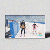 Snowboarders in Action 3D model