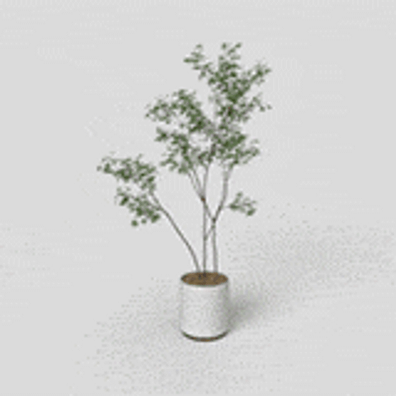 Stylish Indoor Tree 3D model for Modern Spaces