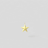 Elegant Golden Star Pendant 3D model