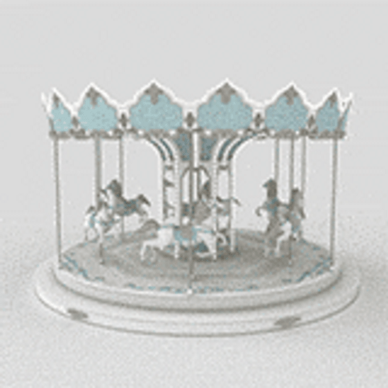 Whimsical Carousel 3D Model for Enchanting Projects