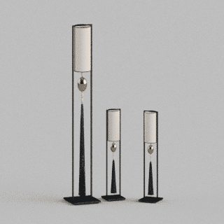 New Chinese floor lamp dynamic