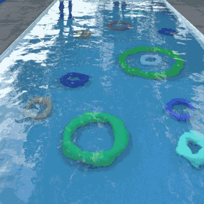 Vibrant Beach Floats 3D model