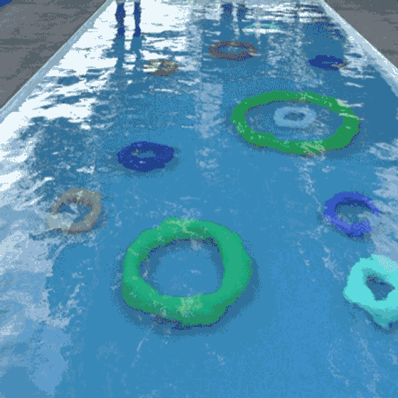 Vibrant Beach Floats 3D model