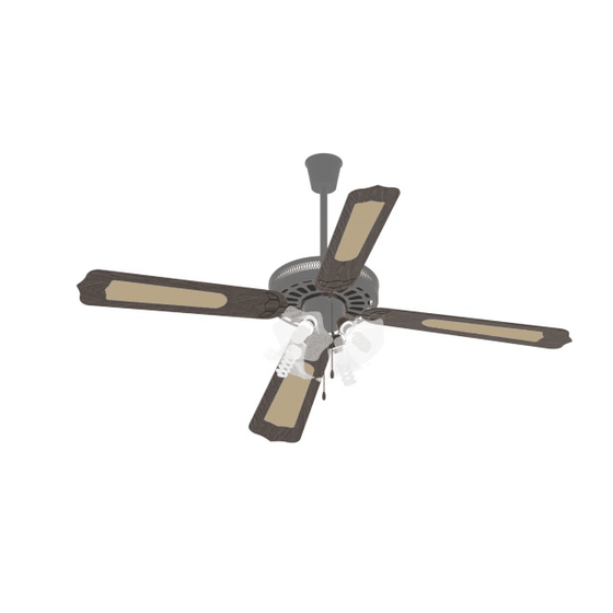 Stylish Ceiling Fan 3D model for Modern Interiors